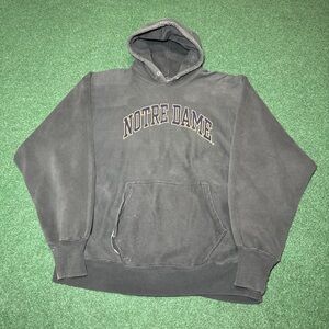 Vintage Notre Dame Steve & Barry College Reverseweave XL Hoodie Sweatshirt